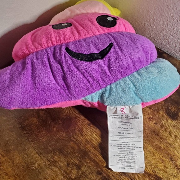 Lot of 2 SHOPKINS Lippy Lips & 1 Justice Rainbow Emoji Plush - Picture 5 of 12